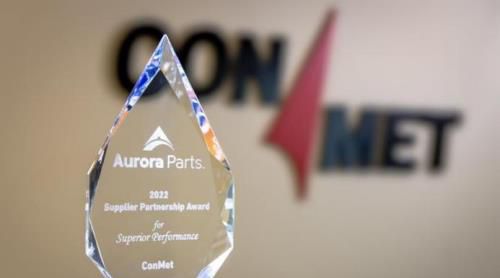 康迈荣获Aurora Parts颁发的2022卓越绩效供应商合作伙伴奖