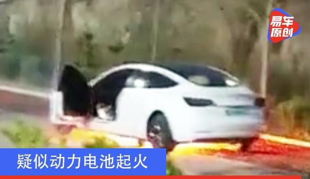 疑似动力电池起火 网传特斯拉Model 3发生起火自燃事件