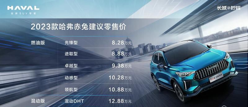 8.28万元起售 八万级SUV“内卷之王” 2023款哈弗赤兔上市