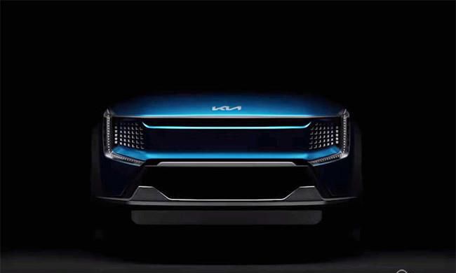 起亚EV9预告图曝光 新车将定位为中大型SUV