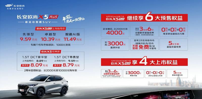 零百加速仅7.51秒，同级领先四轮独悬，入手欧尚X5 PLUS只要9.59万起