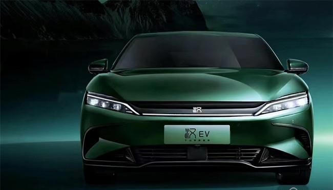 比亚迪汉EV千山翠限量版官图 翠绿色的设计