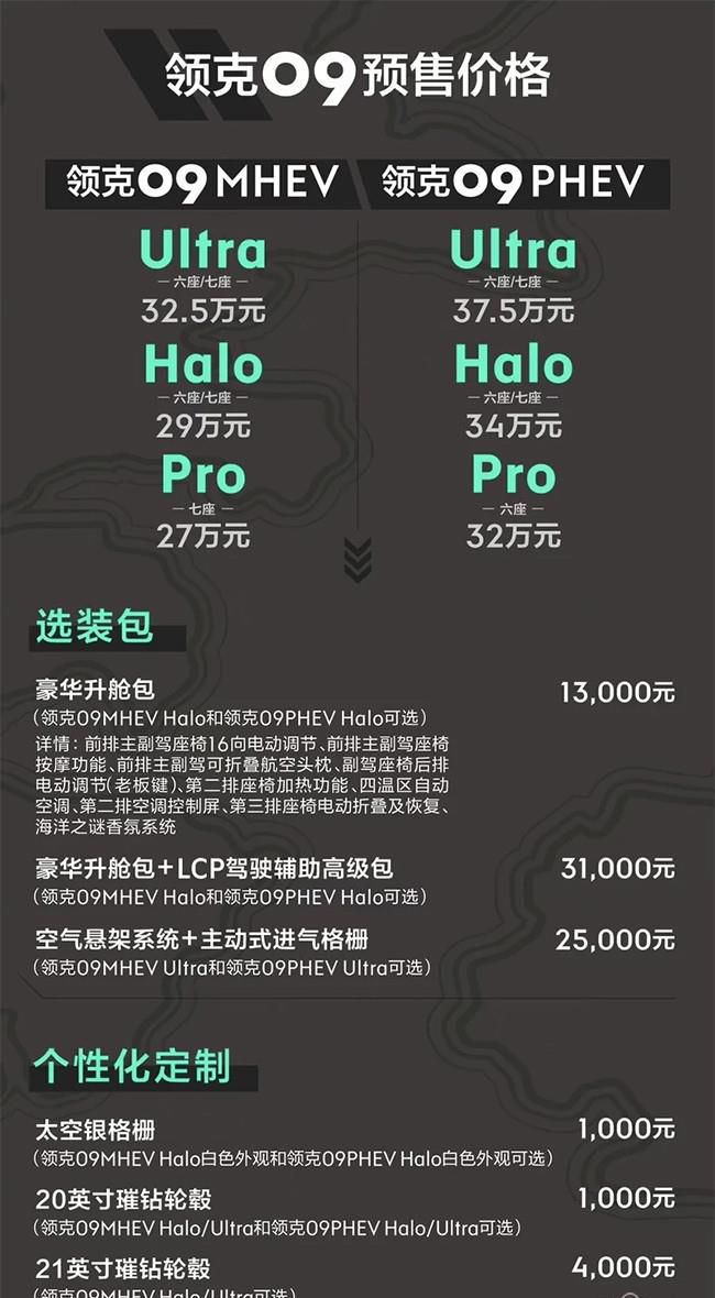 领克09将于10月20日正式上市 预售价27万起