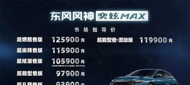 东风风神奕炫MAX正式上市 售价9.39-12.59万