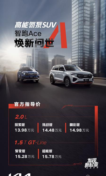 战力顶A+福利满满 “高能氮泵SUV”智跑Ace上市  售价13.98万起