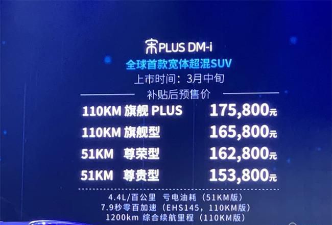 宋PLUS DM-i开启预售 预售价15.38-17.58万