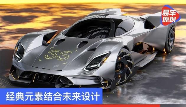 经典元素结合未来设计 法拉利塞博朋克2077概念车渲染图