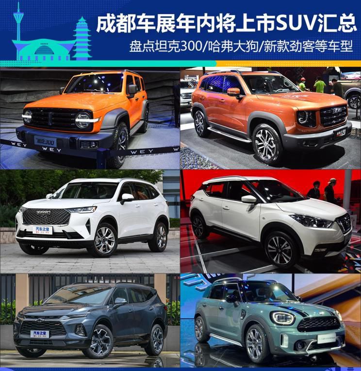 坦克300/大狗等 成都车展年内将上市SUV