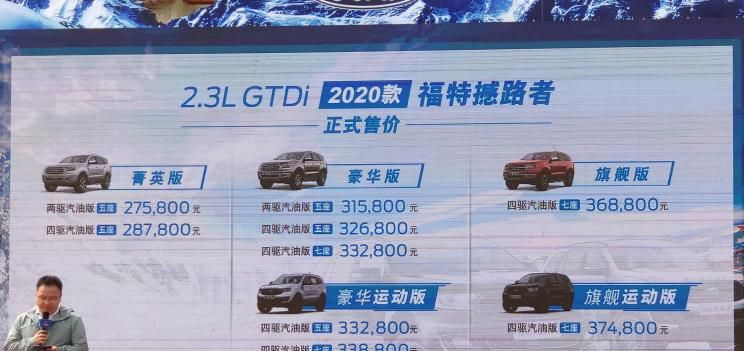 售27.58万元起 新款福特撼路者上市