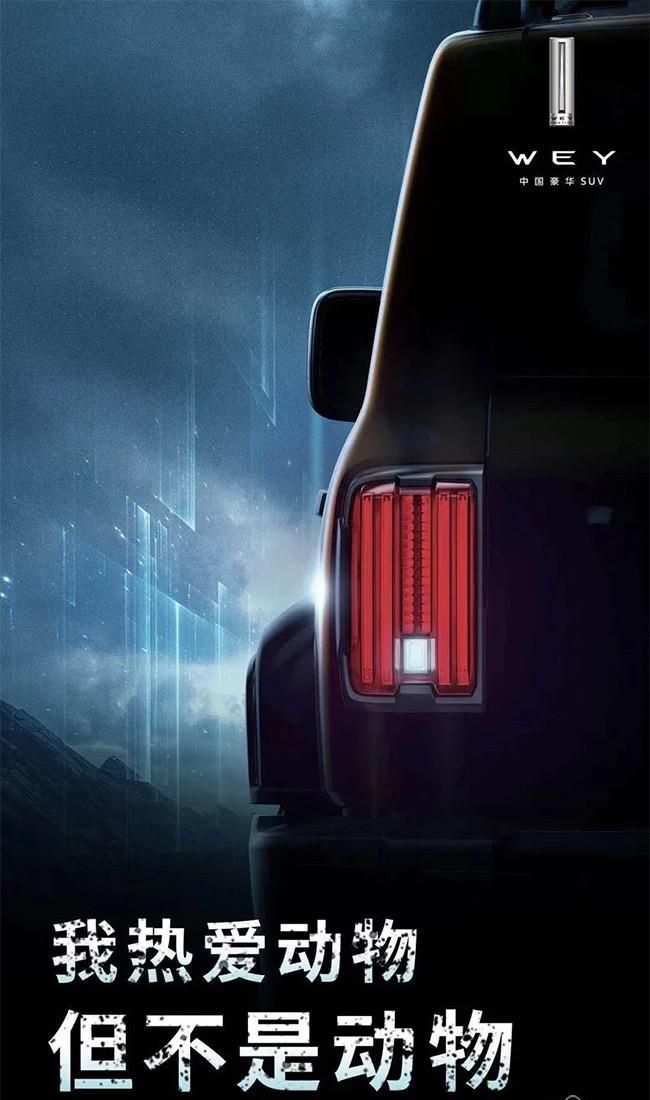 WEY全新SUV P01尾部细节图 预计2021年上市