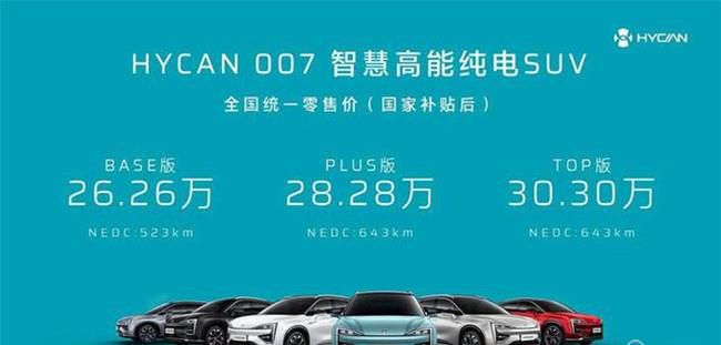 广汽蔚来首款SUV-HYCAN合创 007正式上市