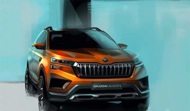 斯柯达概念车外观预告图 新车定位紧凑型SUV
