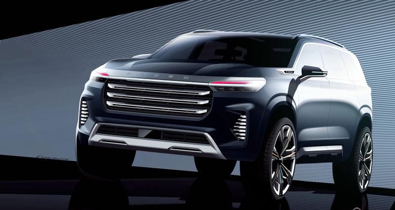 即将亮相广州车展  EXEED星途VX Concept Car设计草图曝光